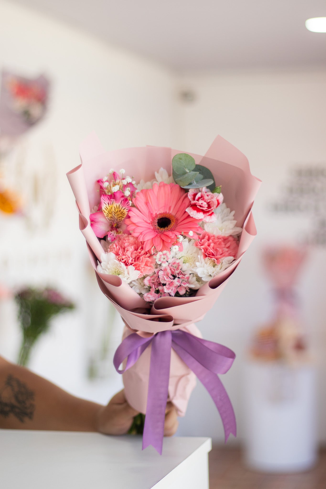 Mini bouquet Gerbera premium
